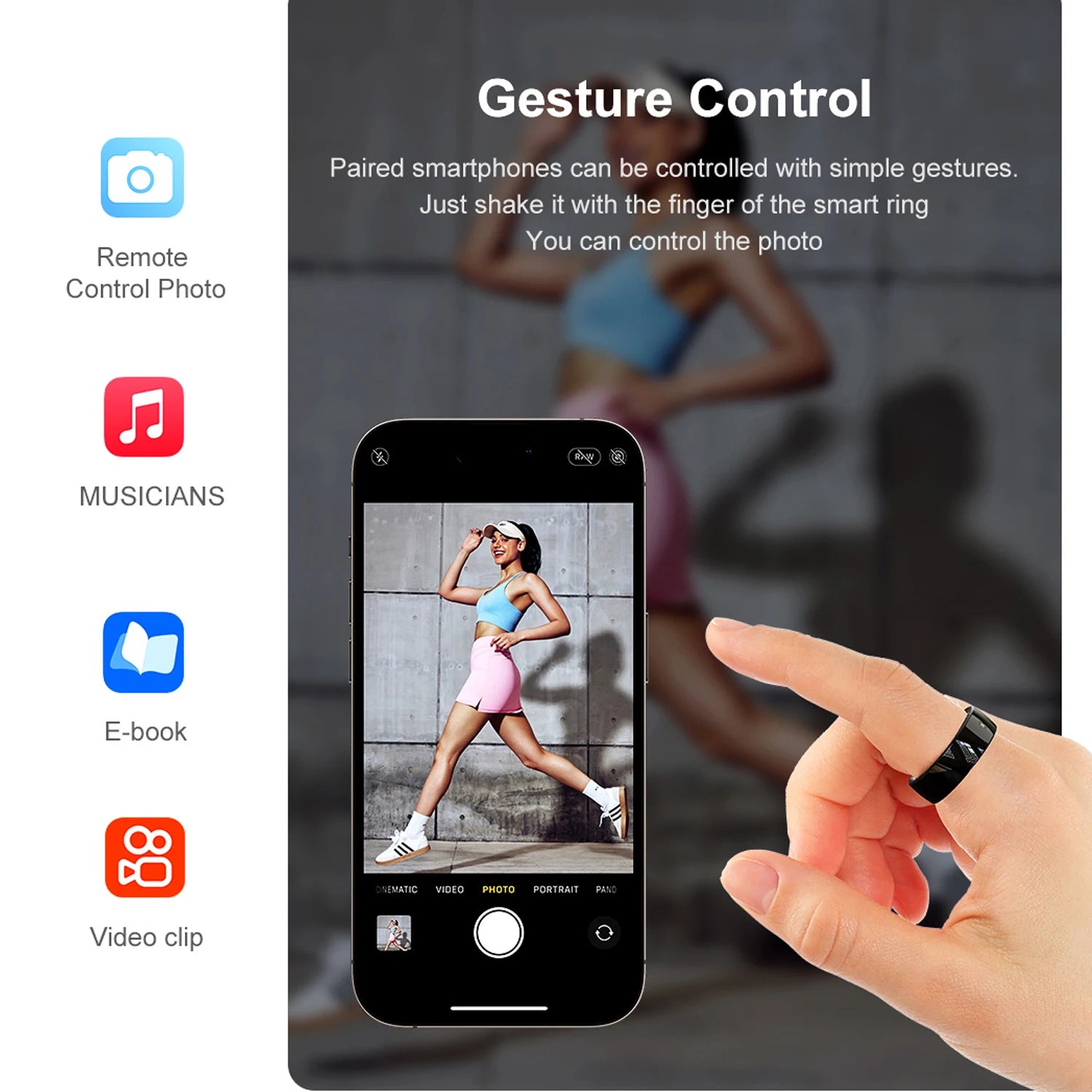 R05 Smart Ring med NFC – Puls, Sömn & 5ATM Vattentät