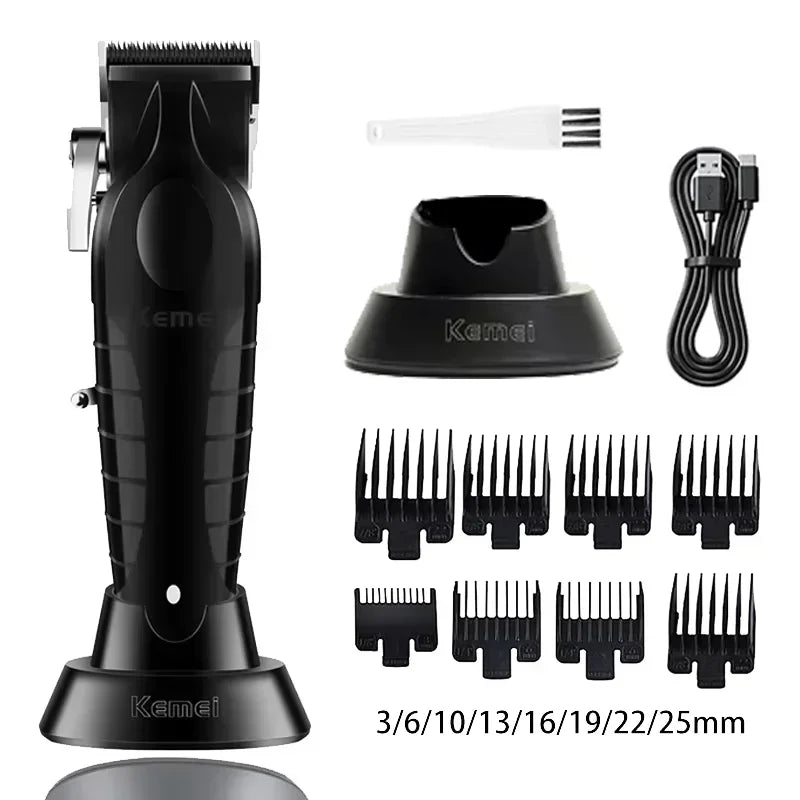Kemei Hair Clipper Kit - Professional Hair Cutting Machine