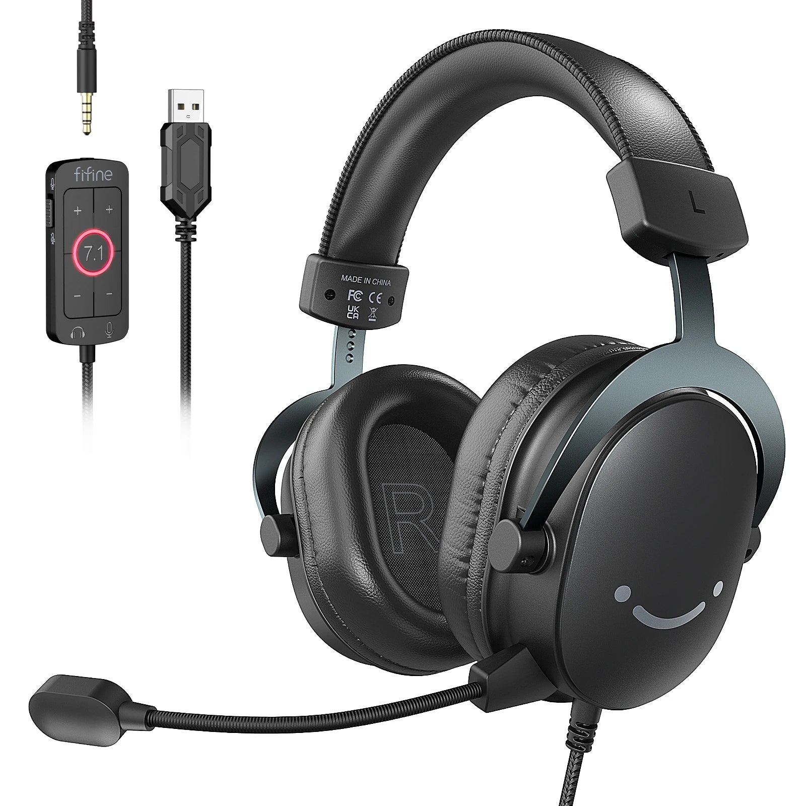 FIFINE H9 Headset – 7.1 Surround för PC & Konsol