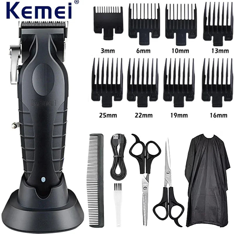 Kemei Hair Clipper Kit - Professional Hair Cutting Machine