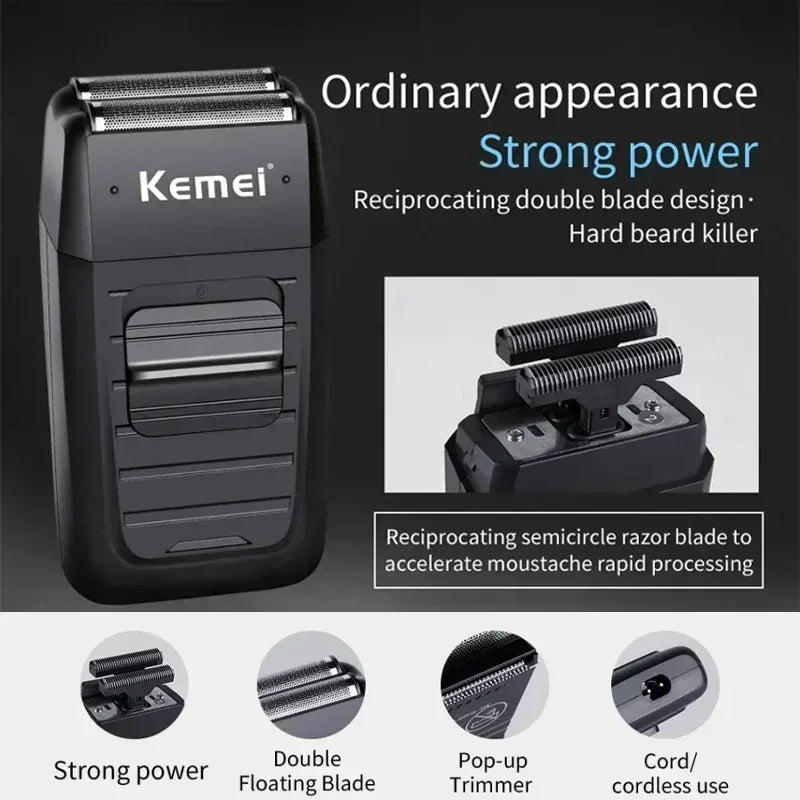 Kemei Hair Clipper Kit - Professional Hair Cutting Machine