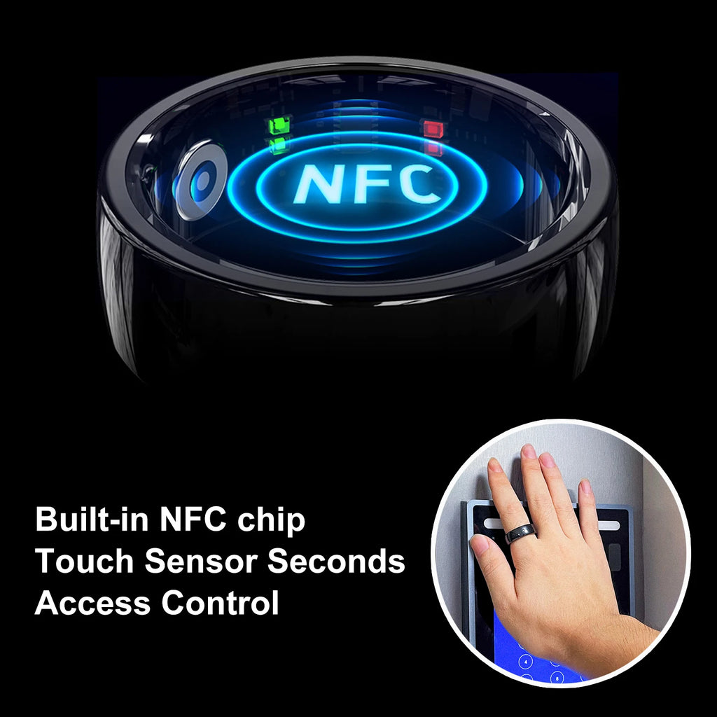 R05 Smart Ring med NFC – Puls, Sömn & 5ATM Vattentät